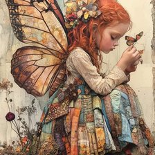 Схема вышивки «Patchwork Fairy»