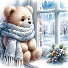 Схема вышивки «Медвежонок»