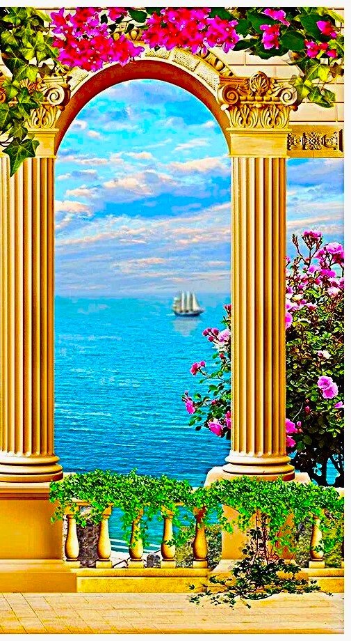 Средиземноморский пейзаж 4 ч2 - оригинал