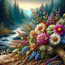 Схема вышивки «buket»