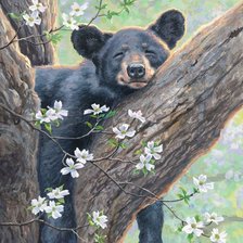 Схема вышивки «На отдыхе. Абрахам Хантер»