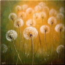 Схема вышивки «Одуванчики»