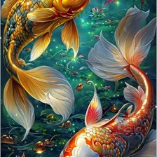 Схема вышивки «Рыбки»