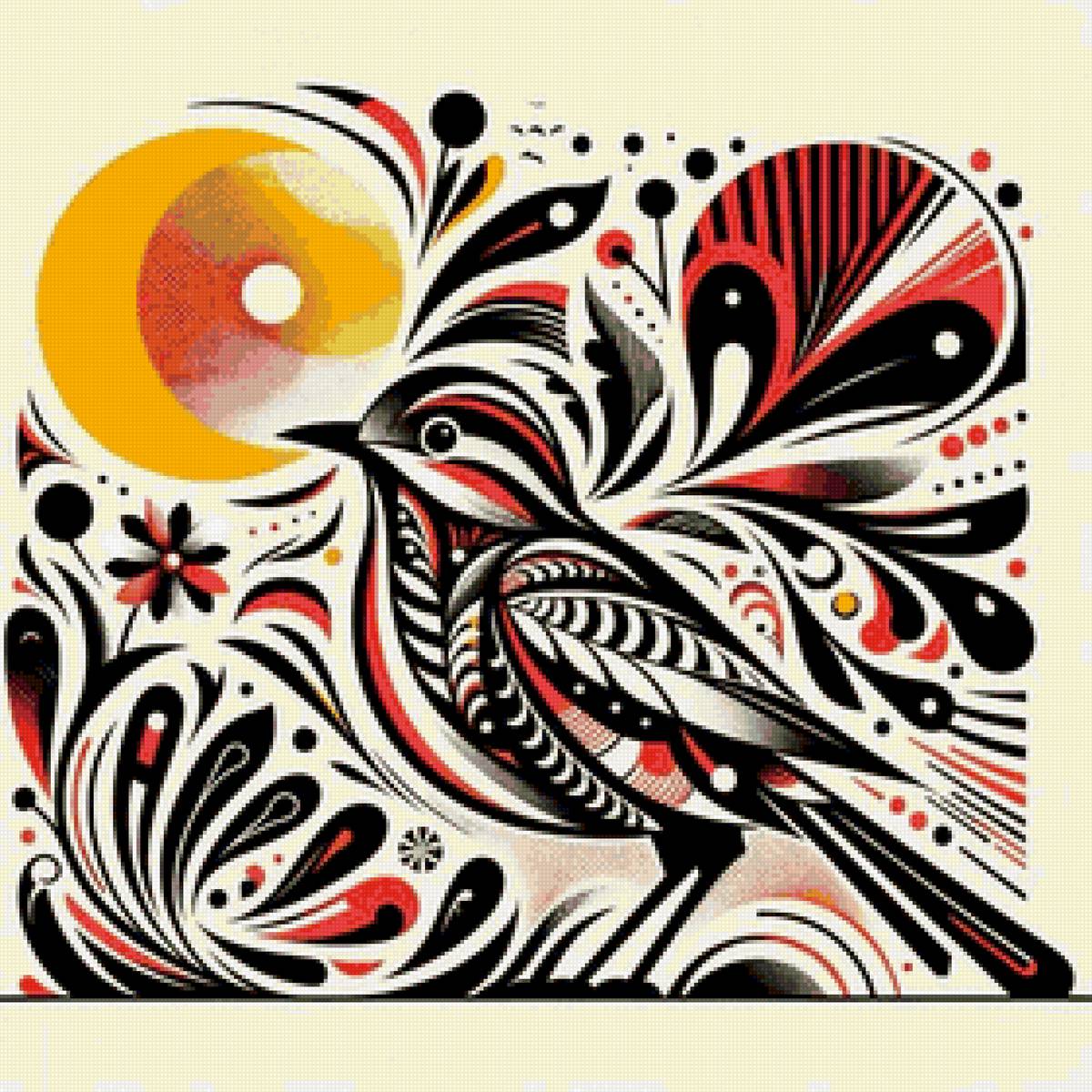 птица - панно - предпросмотр