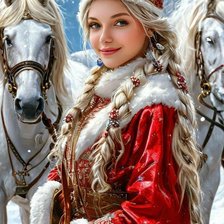 Схема вышивки «зима»