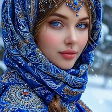 Схема вышивки «русская красавица»