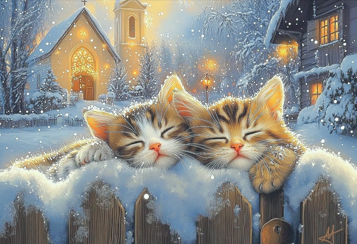 Sarbatori fericite - pisici - оригинал