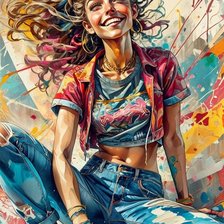 Схема вышивки «девочка»