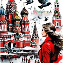 Схема вышивки «москва»