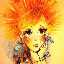 Схема вышивки «девочка»