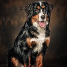 Схема вышивки «Бернский зенненхунд»