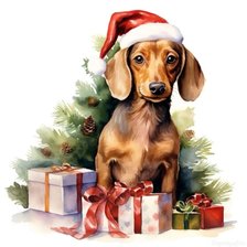 Схема вышивки «Такса»