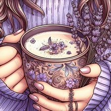 Схема вышивки «Лавандовое настроение»