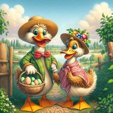 Схема вышивки «утята»