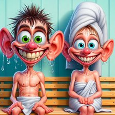 Схема вышивки «банный день»