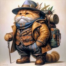 Схема вышивки «Турист»