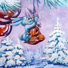 Схема вышивки «С Новым годом»