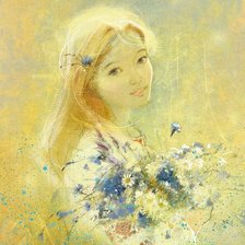 Схема вышивки «васильки»