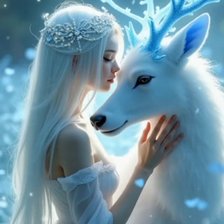 Схема вышивки «Зимняя фея»