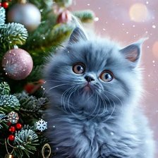 Схема вышивки «Котейка»