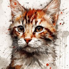 Схема вышивки «Рыжик. Акварель»