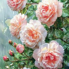 Схема вышивки «Под дождем»