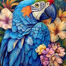 Схема вышивки «птицы»