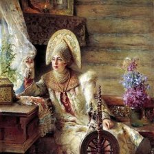 Схема вышивки «Русская красота»