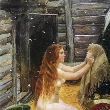 Схема вышивки «Аркадий Пластов "Весна", Оригинал 1/16.»