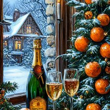 Схема вышивки «Новый год»