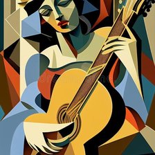 Схема вышивки «музыкант»