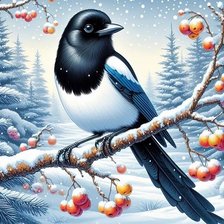 Схема вышивки «птицы»