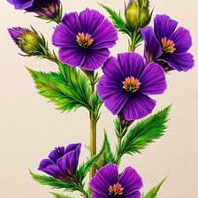 Схема вышивки «цветы»