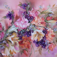 Схема вышивки «розы»