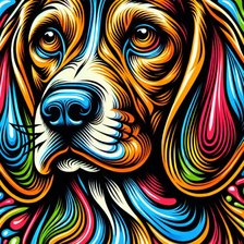 Схема вышивки «собака»