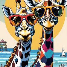 Схема вышивки «жирафы»