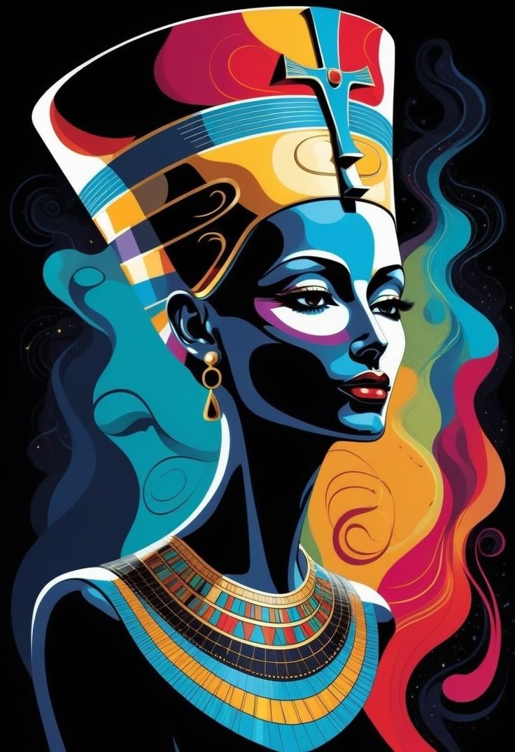 Неффертити - арт - оригинал