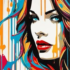 Схема вышивки «дама»