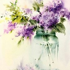 Схема вышивки «Букет сирени»