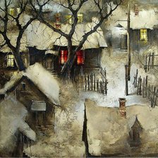 Схема вышивки «межсезонье»