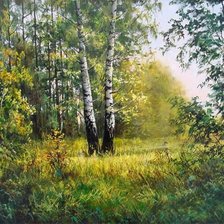 Схема вышивки «Лесная поляна. Елена Покушева»