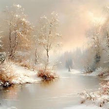 Схема вышивки «WINTER LANDSCAPE»