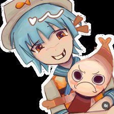 Схема вышивки «Finn and Shrimpo»