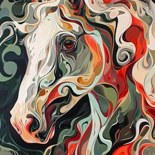 Схема вышивки «лошадь»