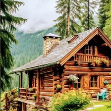 Схема вышивки «Дом»