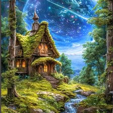 Схема вышивки «Дом»