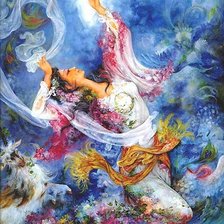 Схема вышивки «Гравюра, восток»