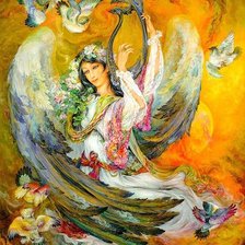 Схема вышивки «Гравюра, восток»