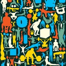 Схема вышивки «Спорт, мотивация»