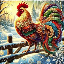 Схема вышивки «ПЕТУШОК»